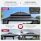 Sunjoy Kingston 14x12 Gazebo, Steel Hardtop Gazebo with Curtain and Netting - Gray Aluminum Posts A10204366100 - alternate 5