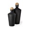 Homeroots Set of Two Black and Brown Metal Cylindrical Urns, 2PK 392210 - alternate 1