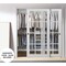 Sartodoors Sliding Closet 12 lites Bypass Doors, Felicia 3355, Sturdy Rails Moldings Trims Hardware Set, Woo FELICIA3355DBD-WS-4896 - alternate 3