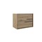 Homeroots 32" Natural Wood Floating Bathroom Vanity With White Sink And Two Drawers 624097 - alternate 1