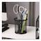 Mind Reader Metal Mesh Utensil Holder, 3.5in dia x 3.7inh, Black, 3PK CLIPMESH3-BLK - alternate 3