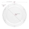 Smarty Had A Party Clear w/Silver Vintage Rim Round Plastic Dinnerware Set (120 Dinner Plates+120 Salad Plates), 240PK 860CSVP-CASE - alternate 2