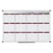 Mastervision Magnetic 12-Month Dry-Erase Planner, Red and Silver Design, 2x3' GA0375170 - alternate 1