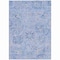 Homeroots 5' X 8' Sky Blue Ivory And Gray Damask Washable Indoor Outdoor Area Rug 603786 - alternate 3