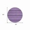 Homeroots 8' Lavender And Purple Round Striped Washable Indoor Outdoor Area Rug 610602 - alternate 5