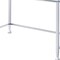 Homeroots 42" Clear and Silver Mirrored Writing Desk 491462 - alternate 3