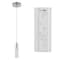 Jonathan Y Bolha 4.75" 1-Light Bubble Acrylic/Iron Modern Minimalist Integrated LED Pendant, Chrome JYL7221A - alternate 4