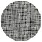 Homeroots 8' Black Gray And Ivory Round Striped Washable Indoor Outdoor Area Rug 583404 - alternate 2