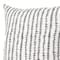 Homeroots 22" Cream And Black Striped Linen Throw Pillow Cover with Embroidery 608209 - alternate 5