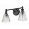 Z-Lite Auden Matte Black 2 Light Vanity 7704-2V-MB - alternate 2
