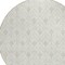 Homeroots 8' Ivory And Beige Round Geometric Washable Indoor Outdoor Area Rug 595747 - alternate 2