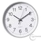 Clockswise Silver 8-In Analog Clock - Silent, Non-Ticking for Wall, Office Desk, Table and Shelf QI004744.SI.8 - alternate 5