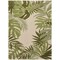 Homeroots 6' X 9' Ivory And Green Palm Leaf Indoor Outdoor Area Rug 548081 - alternate 1