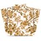 Homeroots 7" x 7" Gold And White Vinyl Arabesque Peel And Stick Removable Tiles 571303 - alternate 4