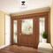 Jonathan Y Marfa 14" 1-Light Modern Farmhouse Schoolhouse Frosted Glass/Metal LED Semi Flush Mount, Oil Rubbed B JYL7517A - alternate 4
