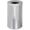 Safco 35 gal. Puncture-Resistant Steel Round Trash Can, Silver 9695 - alternate 1