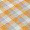 Homeroots 8' Orange Gray And Beige Round Plaid Washable Indoor Outdoor Area Rug 601418 - alternate 3