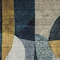 Homeroots 8' X 10' Blue Gold And Gray Abstract Washable Indoor Outdoor Area Rug 604491 - alternate 2