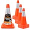 Xpose Safety 18 Inch All Orange Traffic Cone with 6in Reflective Collars, 12PK AOTC18-6-12-X - alternate 1