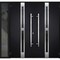 Vdomdoors Steel Double Doors Deux 1755 Black Enamel Sidelight Exterior Window Stainless Inserts Single Modern DEUX1755DEXD-BLK-RH-W72+16 x H80 - alternate 4