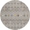 Homeroots 8' Taupe Gray And Gold Round Geometric Washable Indoor Outdoor Area Rug 612228 - alternate 4