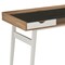 Homeroots 51" Walnut Wood and Stainless Steel Computer Desk 723734 - alternate 3