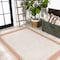 Jonathan Y Lucia Classic Diamond Border Cream/Orange 8 ft. x 10 ft. Indoor/Outdoor Area Rug SMB207F-8 - alternate 3
