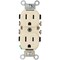 Leviton 15A Ivory Commercial Grade 5-15R Duplex Outlet S01-CR15-0IS - alternate 3