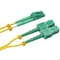 Sanoxy 1m/3ft OS2 LC to SC APC Duplex Corning High-Performance OS2 Duplex Single-Mode Fiber Optic Cable FB111-9201 - alternate 3