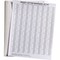 Brady JetTab Self-Laminating Vinyl Lbls 0.75 in H x 0.95 in W White, Clear 42/PK, 42PK JET-28-117-3 - alternate 2
