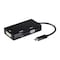 Monoprice USB Type-C to 4K HDMI_ Single Link DVI_ and VGA Passive Adapter_ Black 21607 - alternate 1