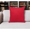 Homeroots 18" Red and White Cotton Reversible Throw Pillow 529292 - alternate 1