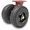 Hamilton Dual Wheel Cush-N-Aire Swivel Caster, 8" Pneumatic Air-Filled Tire, 3/4" Straight Roller Bearing S-7208-PR - alternate 1
