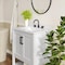 Flash Furniture Vega 30in. Vanity w/Sink, Soft Close Doors & Open Shelf, Carrara Marble, Black Hardware, Wht/Wht FS-VEGA30-WH-HDBLK-GG - alternate 5