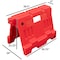 Electriduct 23inH x 31inL Stackable Water Filled Traffic Barrier, Red, 1 Piece TC-EZ-WFB-STACK-MED-RD - alternate 2