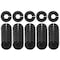 Nahanco Clothing Size Dividers for Clothing Racks, Round - Black/Blank Kit of 50, 50PK CBLKBLANK50 - alternate 4