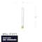 Bulbrite Incandescent Dimmable 40 Watt T8 Light Bulbs with Clear Glass Finish, E26 Screw Base, 5 PK 861076 - alternate 3