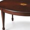 Homeroots 38" Brown and Dark Brown Wood Oval Coffee Table 389916 - alternate 3