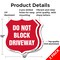Signmission Driveway Shield Sign Do Not Block Drivew, 12 inch X 12 inch, Aluminum Metal Sign, 2PK SHI-A-2PACK-12-378 - alternate 4