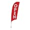Showdown Displays 10.5 Ft  Value Razor Sail Sign Kit (Single-Sided With Value Spike Base) - Open Red 908110-002 - alternate 1