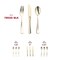 Smarty Had A Party Gold Classic Cutlery Plastic Silverware Set - Forks, Knives Spoons (120 Guests), 360PK 7953G-BLK-CASE - alternate 5