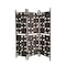 Homeroots 71" Brown Solid Wood Folding Three Panel Screen Room Divider 342739 - alternate 1