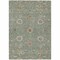 Homeroots 9' X 12' Artichoke Green Ivory And Coral Floral Washable Indoor Outdoor Area Rug 604765 - alternate 2