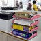 Acrimet Facility 4 Tier Letter Tray Side Load Letter Size Desktop File Organizer Plastic Solid Pink 256.RO - alternate 3