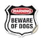 Signmission Dog Warning Shield Sign Beware Of Dogs, 4 inch X 4 inch, Vinyl Decal, 2PK SHI-D-2PACK-4-376 - alternate 1
