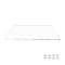 Fab Glass And Mirror 24X48in Rectangle Ultra Clear Glass Table Top, Flat Edge, Low Iron Extra Clear Tempered Glas LI-24x48REC6THFL - alternate 1