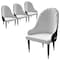 Leisuremod Elara Collection Wooden Dining Chair in Black/White, 4PK EC59BLFW4 - alternate 1