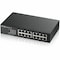 Zyxel - 16-PORT 10/100/1000 GIGABIT SWITCH DESKTOP W/RACKMOUNTS GS1100-16 - alternate 1