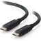 C2G 1.5ft Thunderbolt 3 Cable - 40Gbps - USB C Thunderbolt Cable - 100W Power Delivery - Black - M/M 28840 - alternate 1