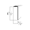 Brunner Aluminum Edging Trim 1-1/2" x 1/2" 6 Feet Silver Luster G668 SL6 - alternate 2